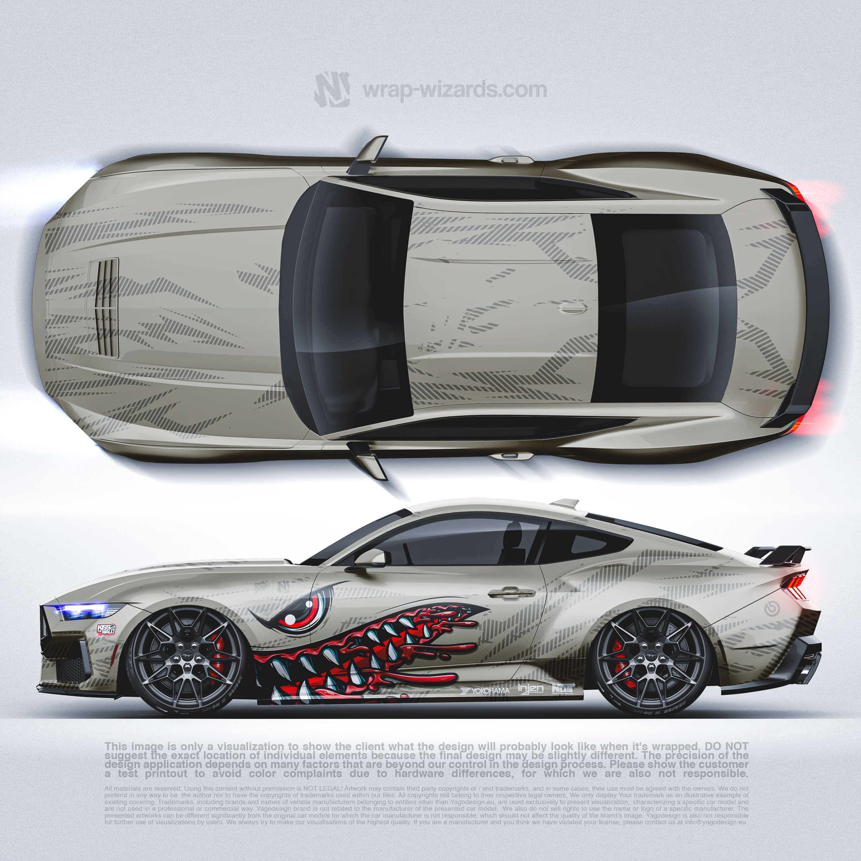Design - Ford Mustang Desert Cammo - READY TO PRINT FILES