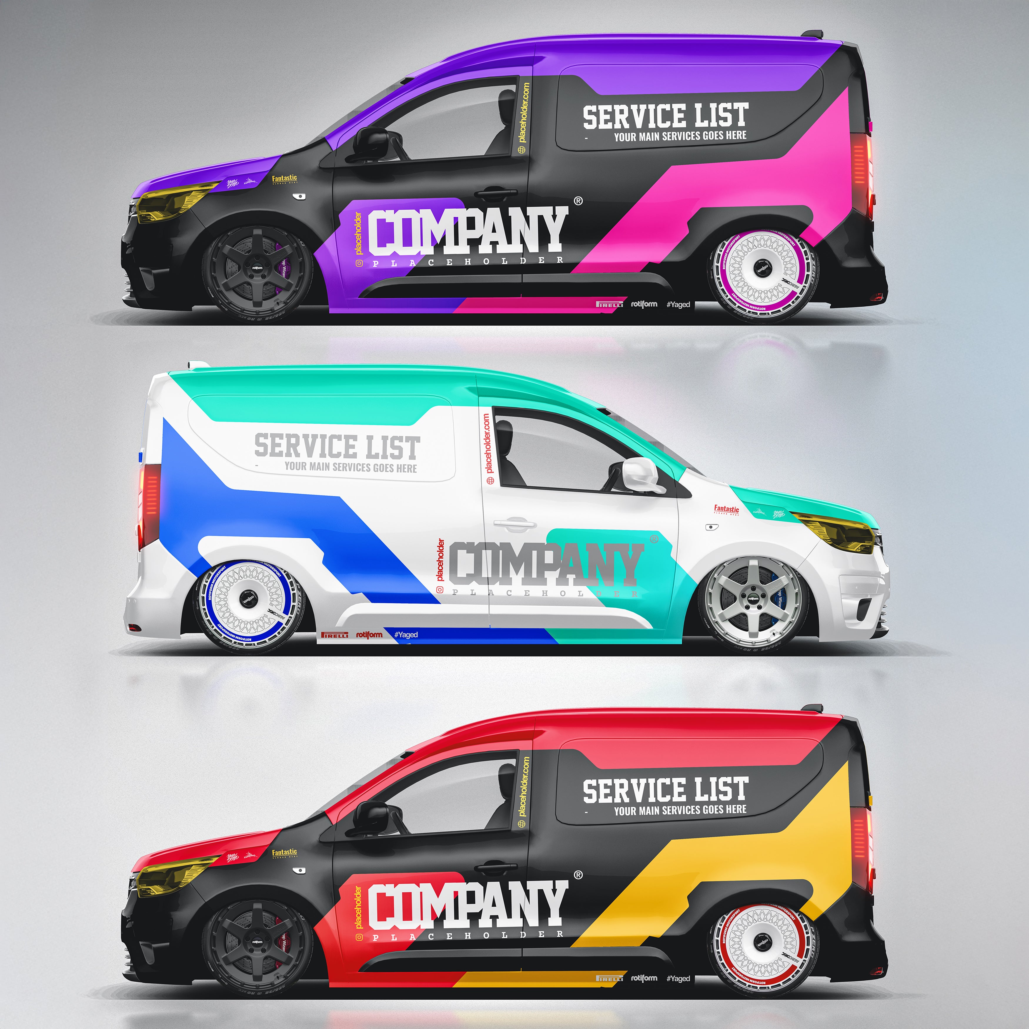 Design - VW CADDY/ Renault Express / Berlingo - READY TO PRINT / CUT FILES