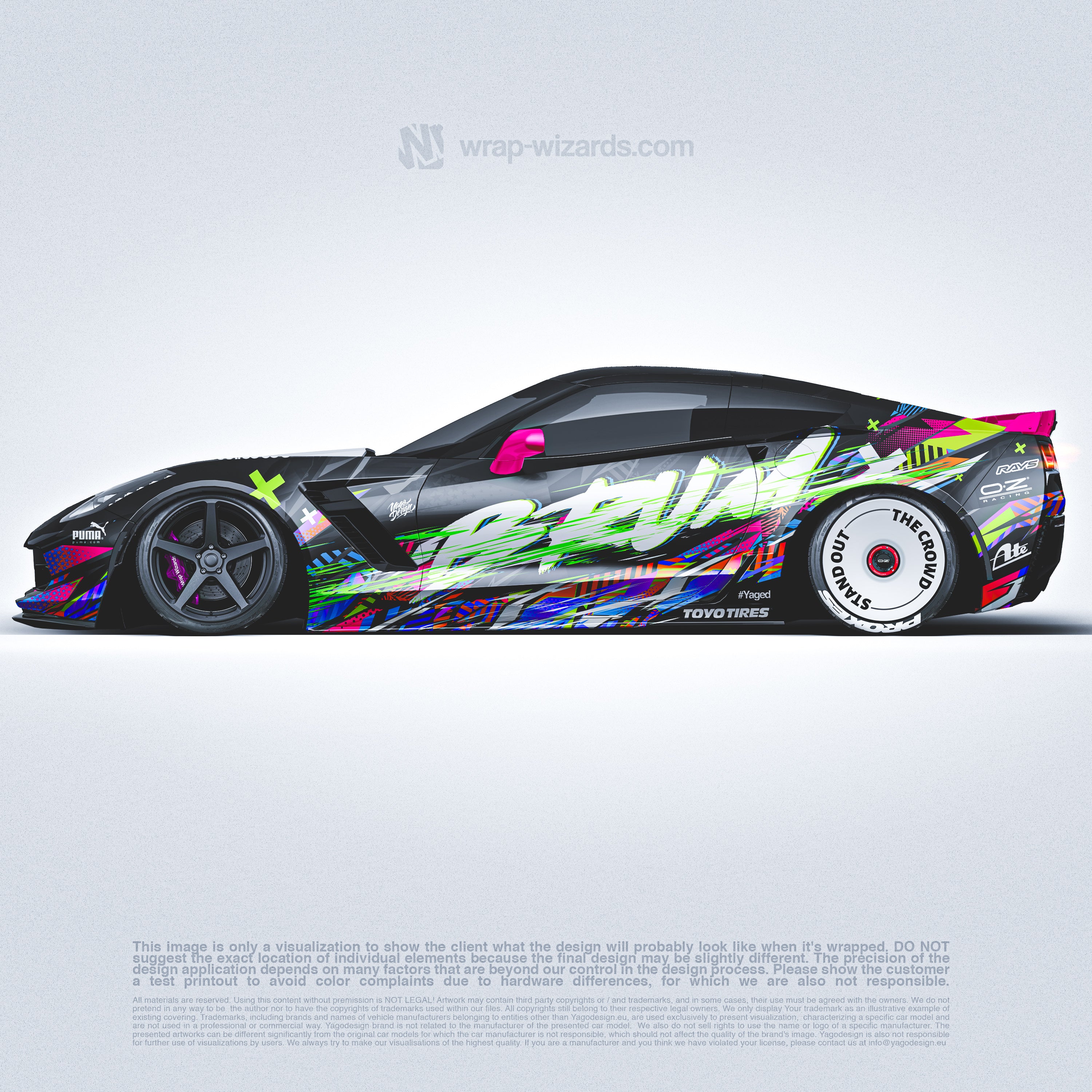 Design - YagoStyle Corvette - READY TO PRINT FILES