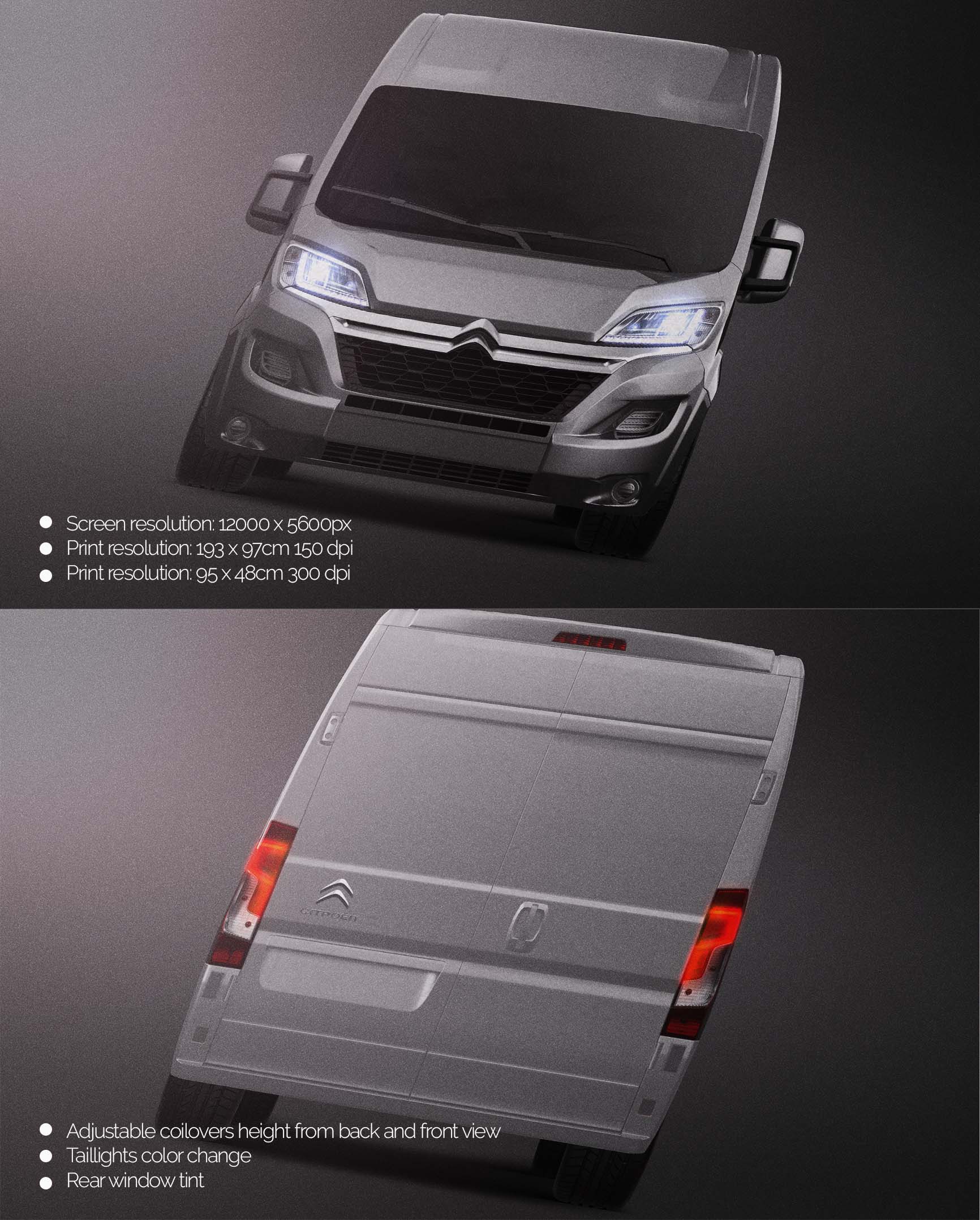 Citroen Jumper Camper - Van Mockup