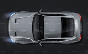 Ford Mustang GT coupe 2018 satin matt finish - all sides Car Mockup Template.psd