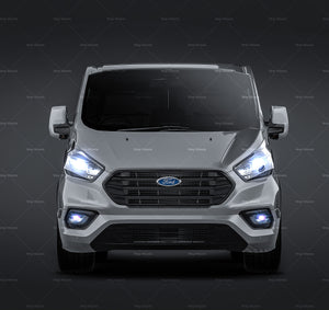 Ford Transit Custom Trail Kombi Trend L2H1 LWB glossy finish - all sides Car Mockup Template.psd