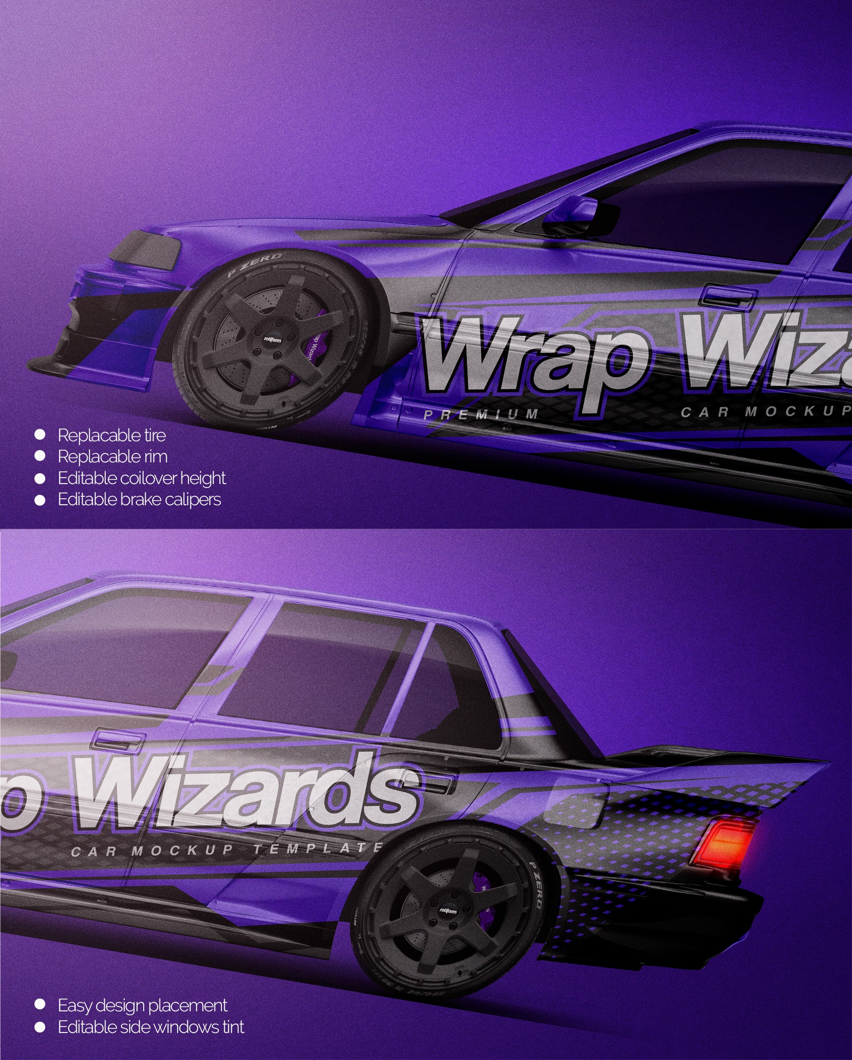 Honda Civic IV Modified - Car Mockup