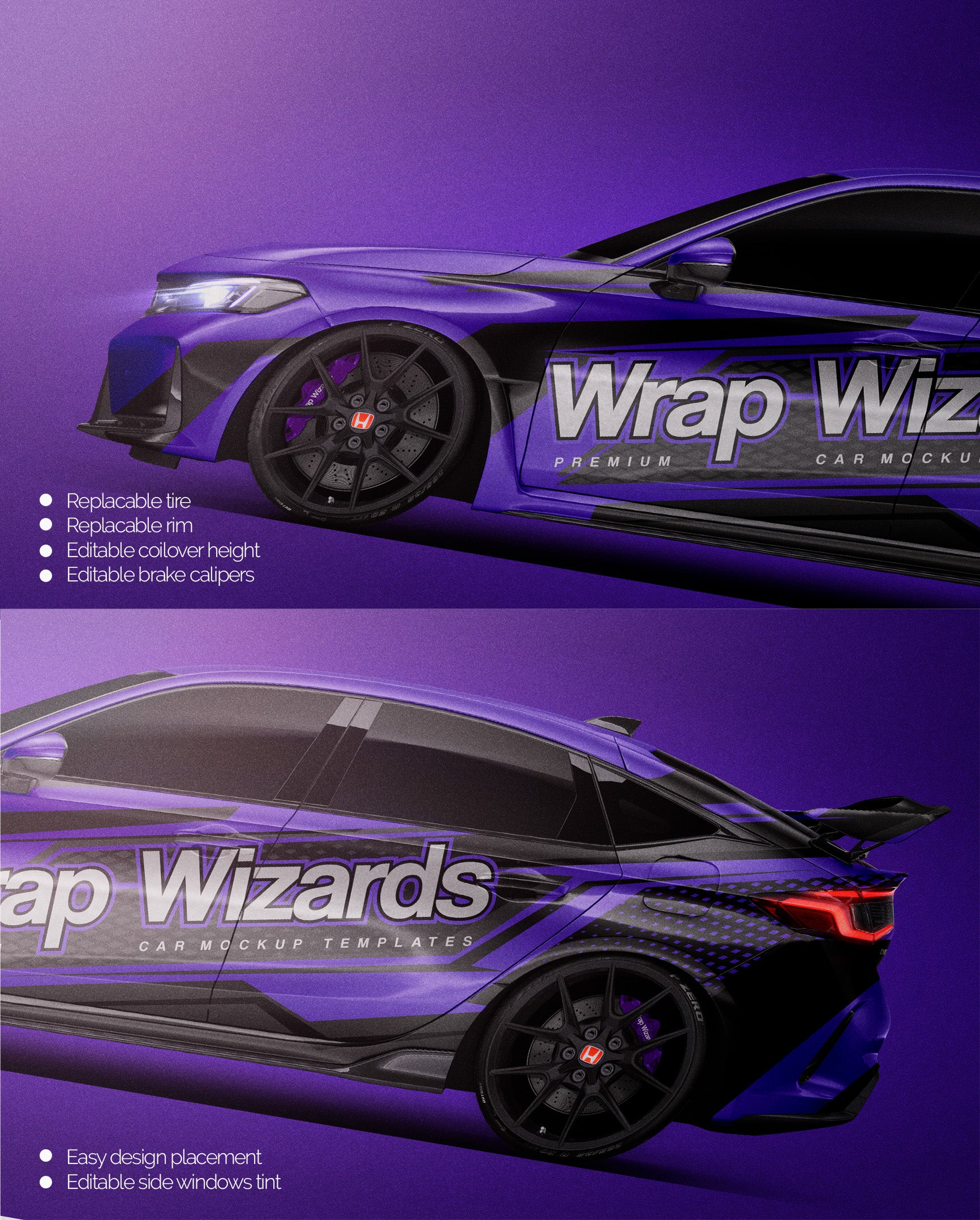 Honda Civic Type-R 2023 - Car Mockup