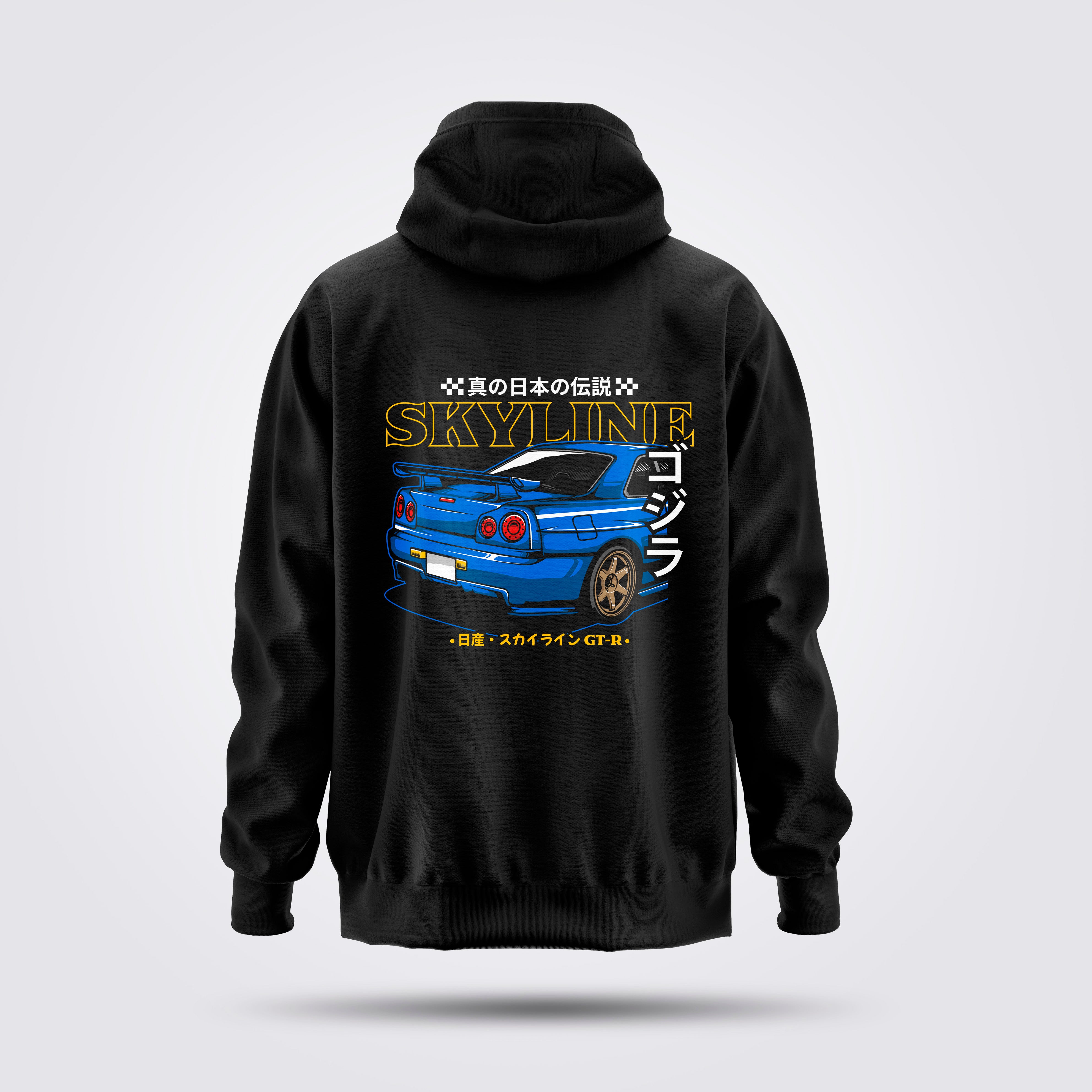 BLUE SKYLINE HOODIE