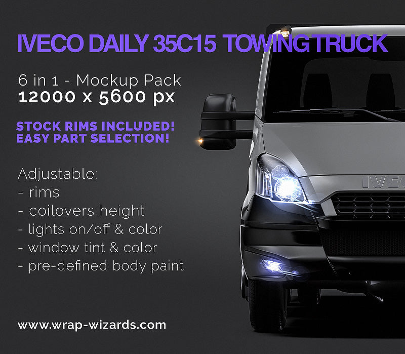 Iveco Daily 35C15 TOWING TRUCK 2013 - Truck/Pick-up Mockup