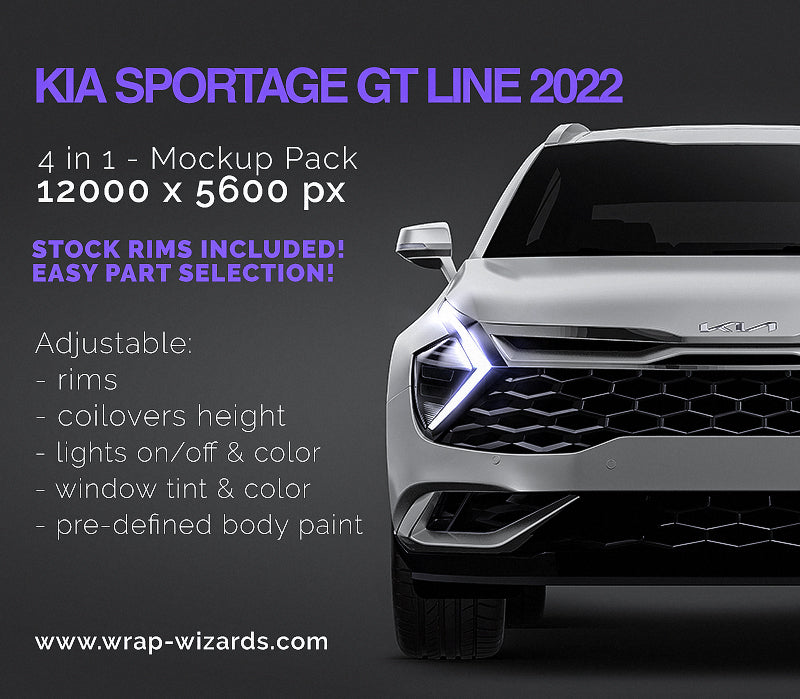 Kia Sportage GT LINE 2022 - Car Mockup