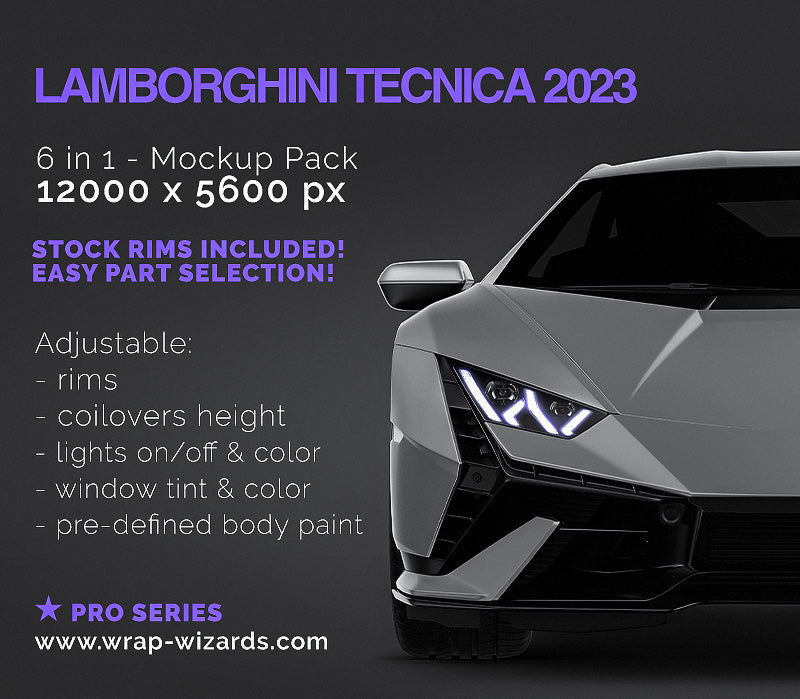 Lamborghini Tecnica 2023 - Car Mockup