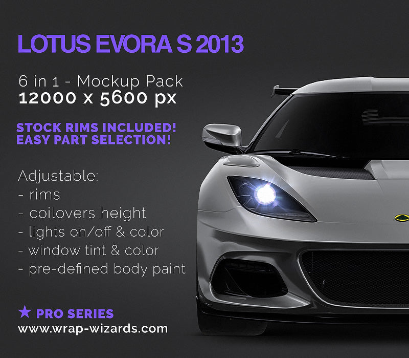 Lotus Evora S  2013 - Car Mockup