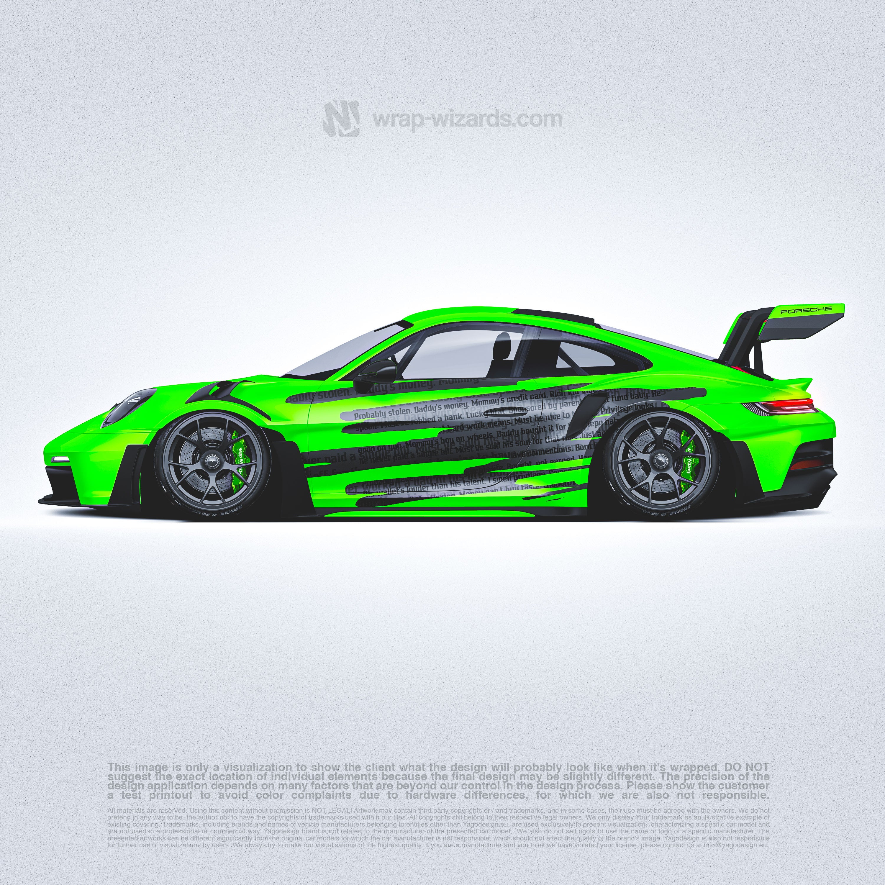 Design - Porsche - LUCKY BRAT - READY TO PRINT FILES