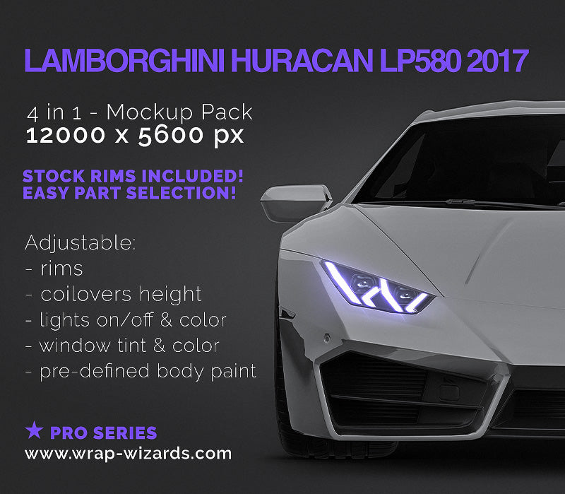 Lamborghini Huracan LP580-2 2017 - Car Mockup