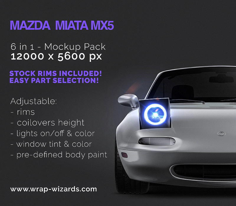 Mazda Miata MX5 - Car Mockup