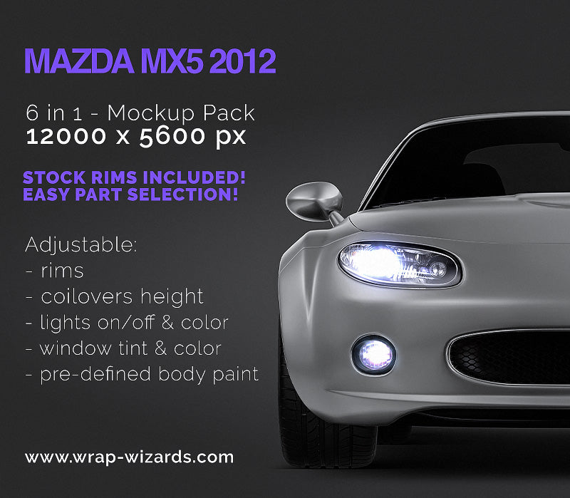 Mazda MX5 2012 - Car Mockup