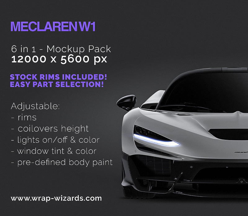 McLaren W1 2024 - Car Mockup