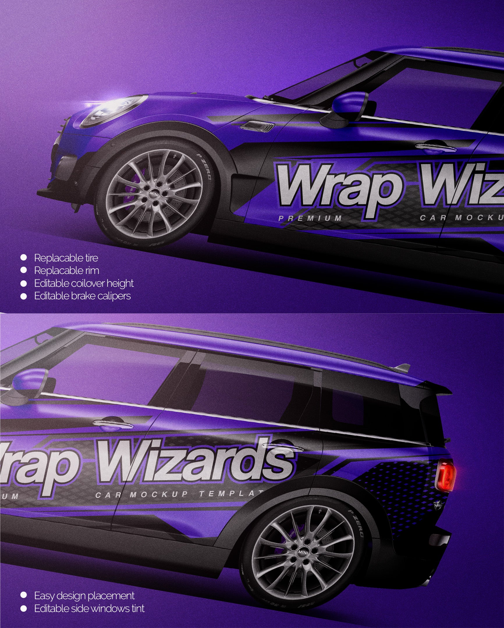 Mini Cooper Clubman 2016 - Car Mockup