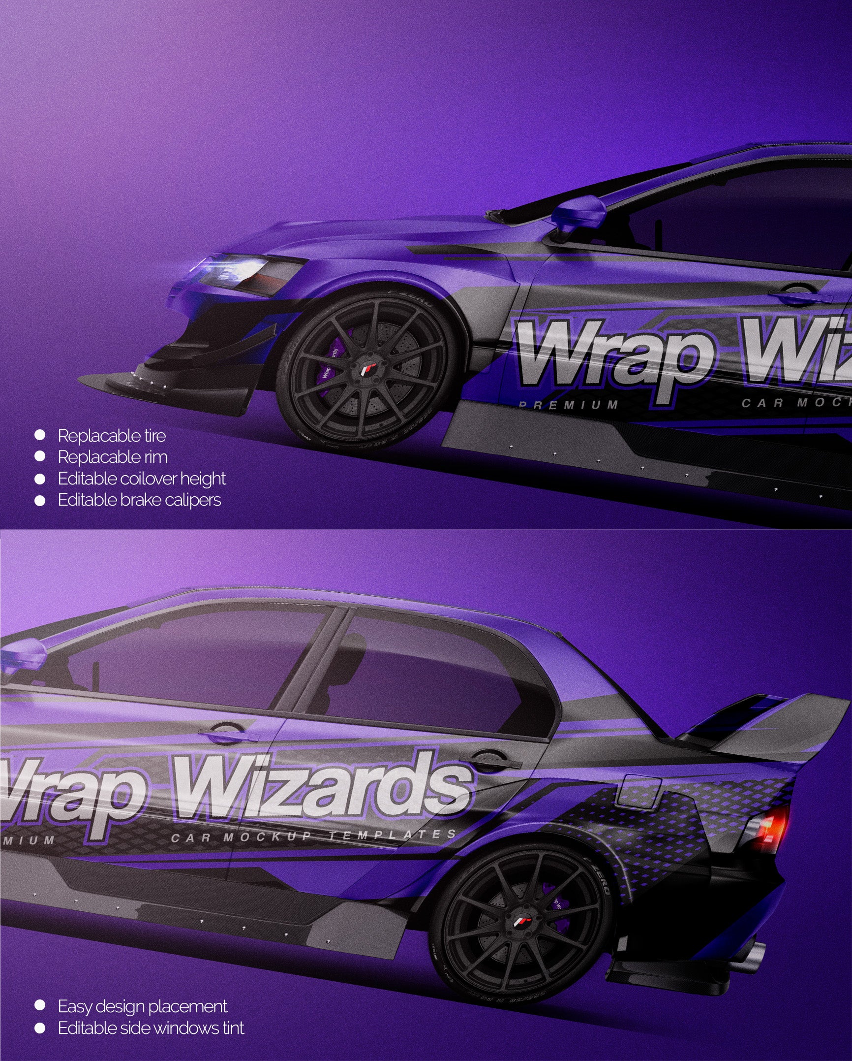 Mitsubishi Lancer Evolution 8 Pandem Widebody - Car Mockup