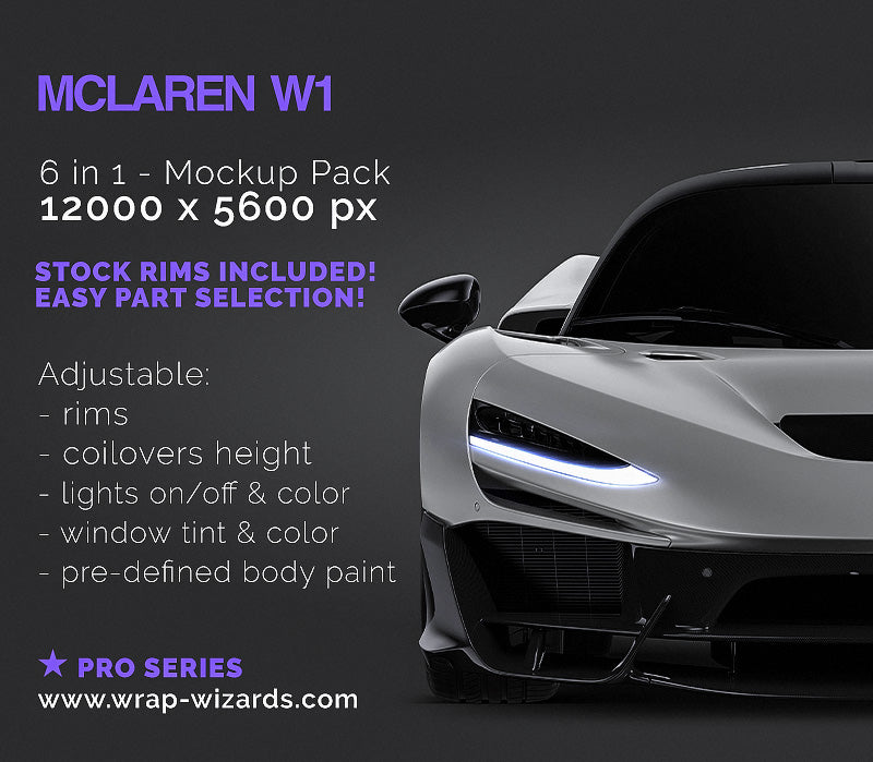 McLaren W1 2024 - Car Mockup