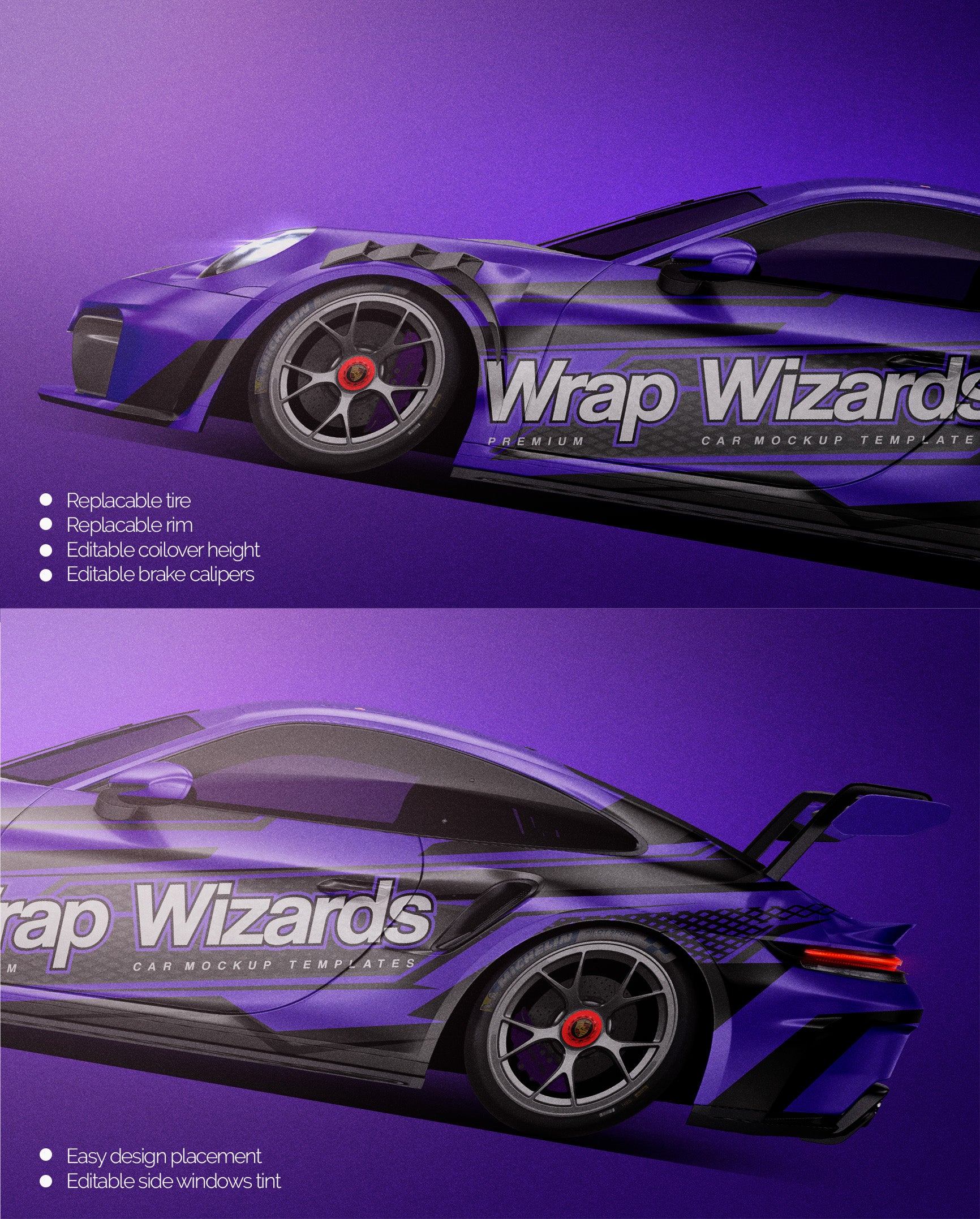 Porsche 911 GT3 Cup 2025 - Car Mockup