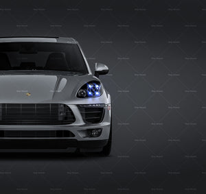Porsche Macan Turbo S glossy finish - all sides Car Mockup Template.psd