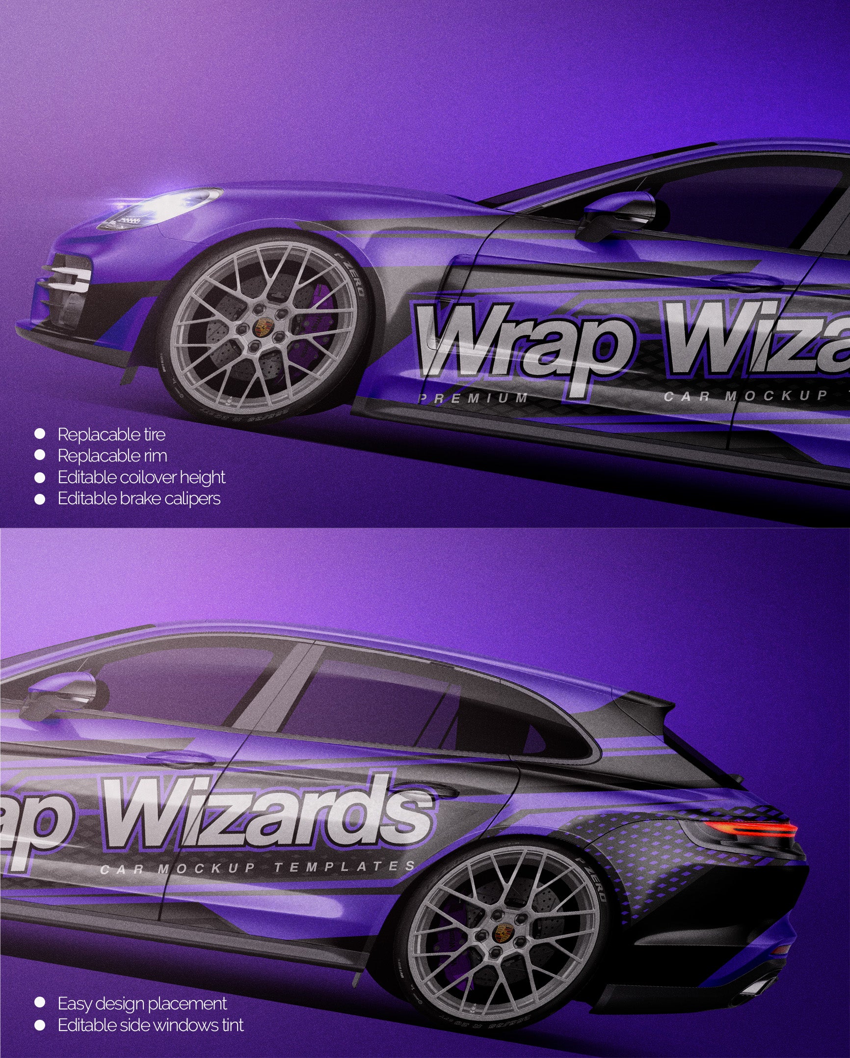 Porsche Panamera Turbo S - Car Mockup