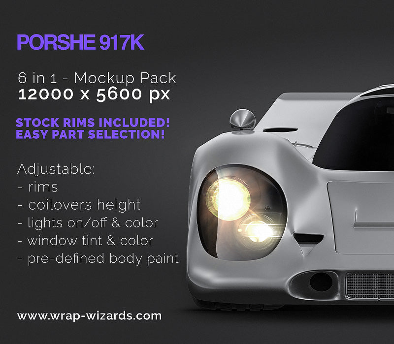 Porsche 917 K - Car Mockup