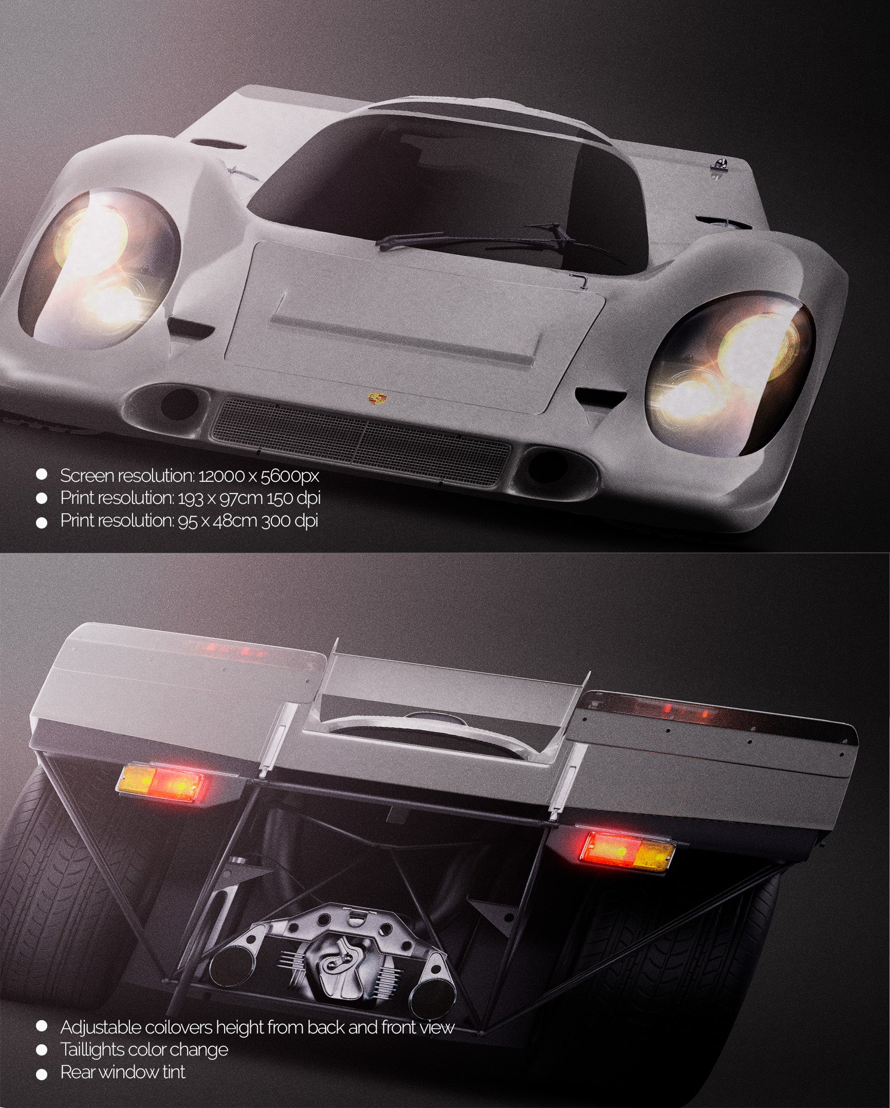 Porsche 917 K Glossy - Car Mockup