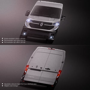 Premium van mockup for Renault Master L2H2 2025 panel van