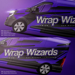 Premium van mockup for Renault Master L2H2 2025 panel van