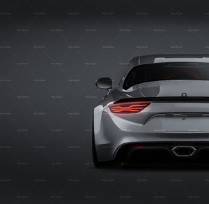 Renault Alpine A110 Cup glossy finish - all sides Car Mockup Template.psd