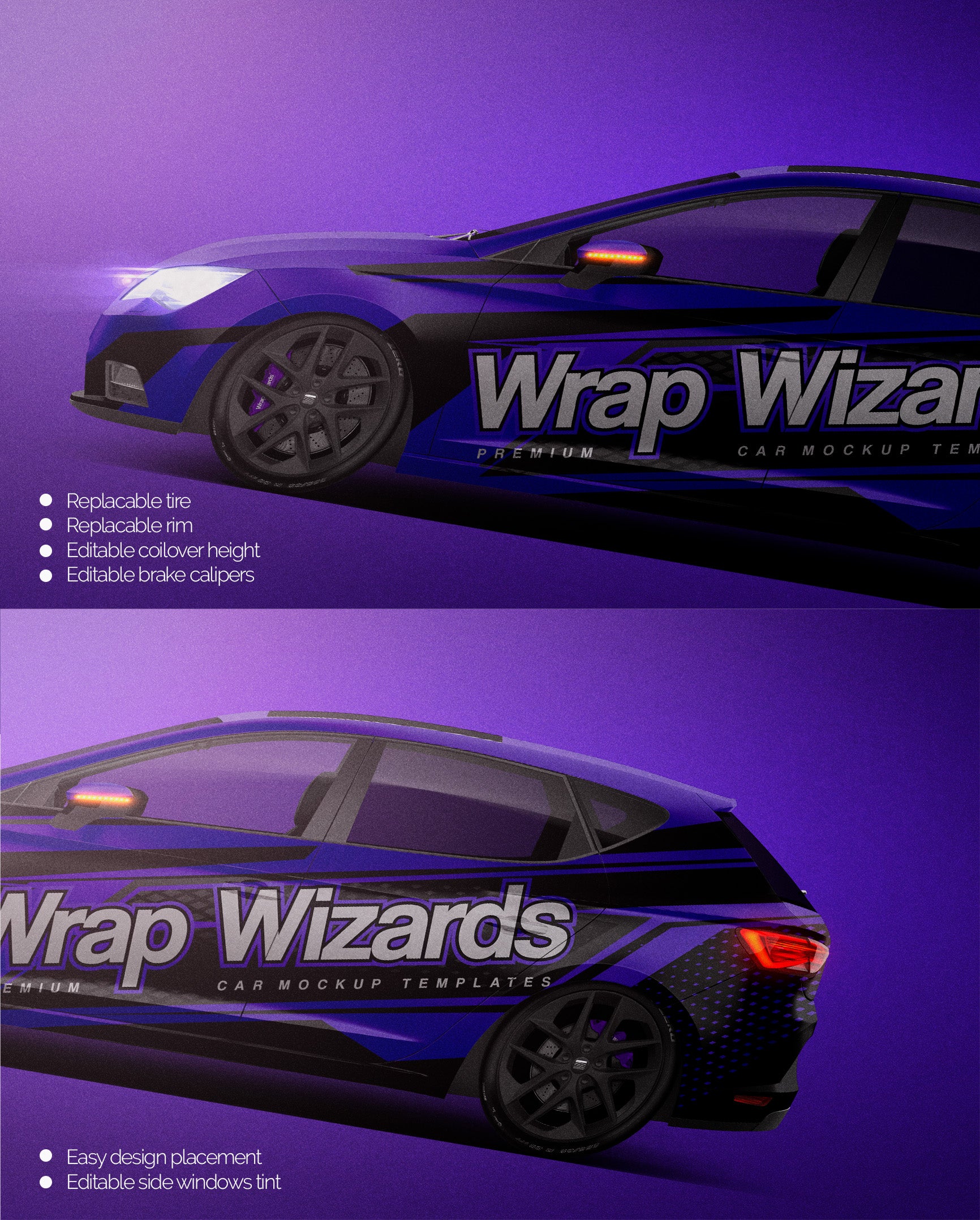Seat Leon Cupra 2015 matt - Car Mockup