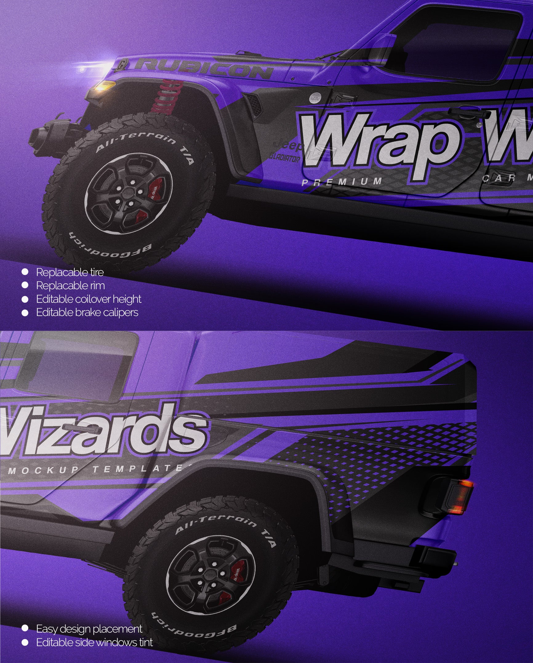 Jeep Gladiator MK2 Rubicon 2020 Hartop - Car Mockup