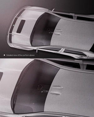 Premium car mockup for Skoda Fabia WRC 2003