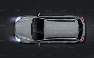 Subaru Outback glossy finish - all sides Car Mockup Template.psd