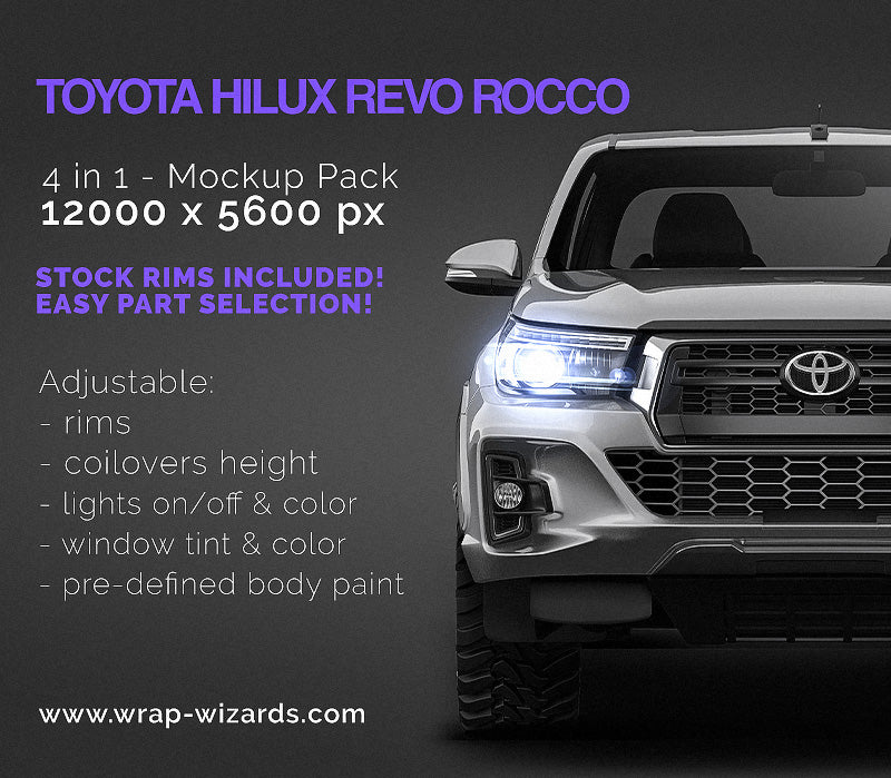 Toyota Hilux Revo Rocco - Truck/Pick-up Mockup