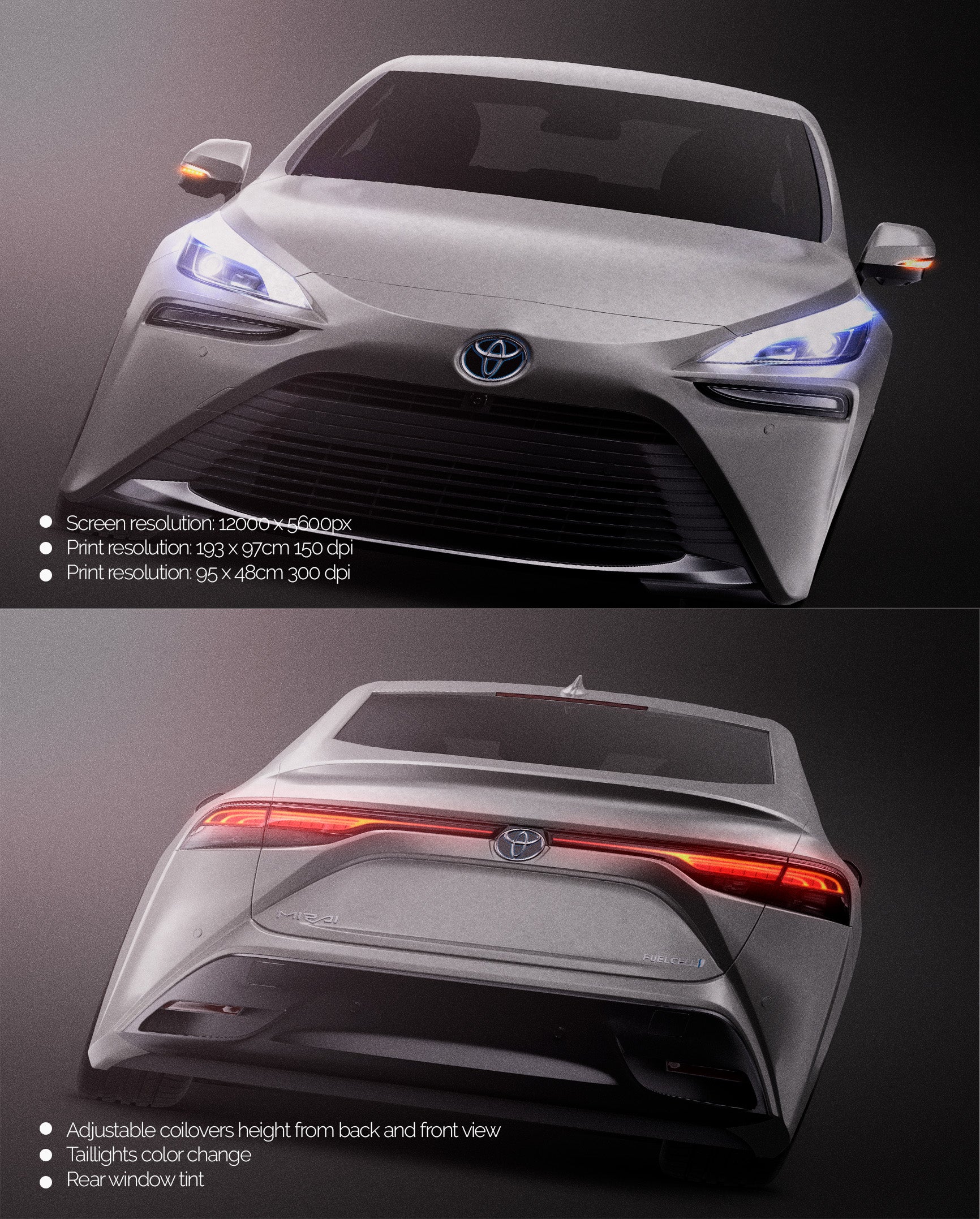 Toyota Mirai  2022- Mockup