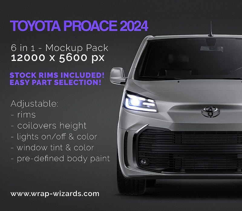 Toyota ProACE 2024 - Van Mockup
