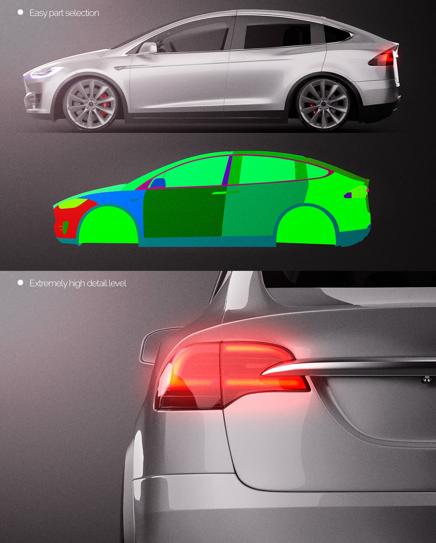 Tesla Model X 2017 - Car Mockup