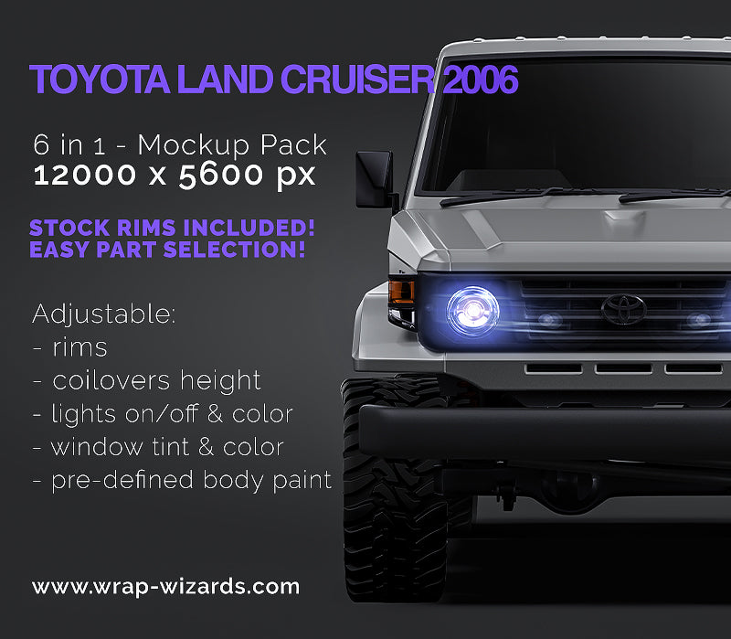 Toyota Land Cruiser  2006 - Car Mockup