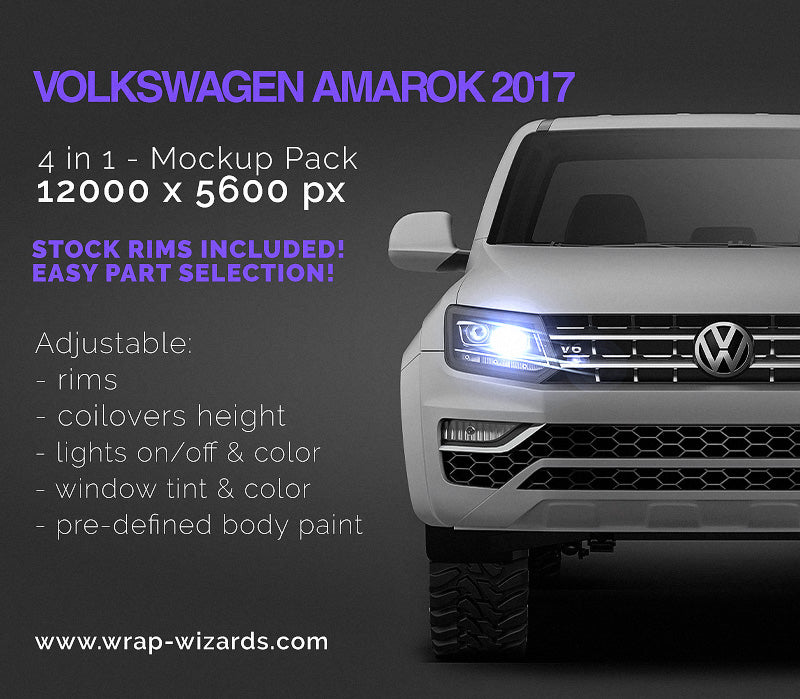 Volkswagen Amarok 2023 double cab - Truck/Pick-up Mockup