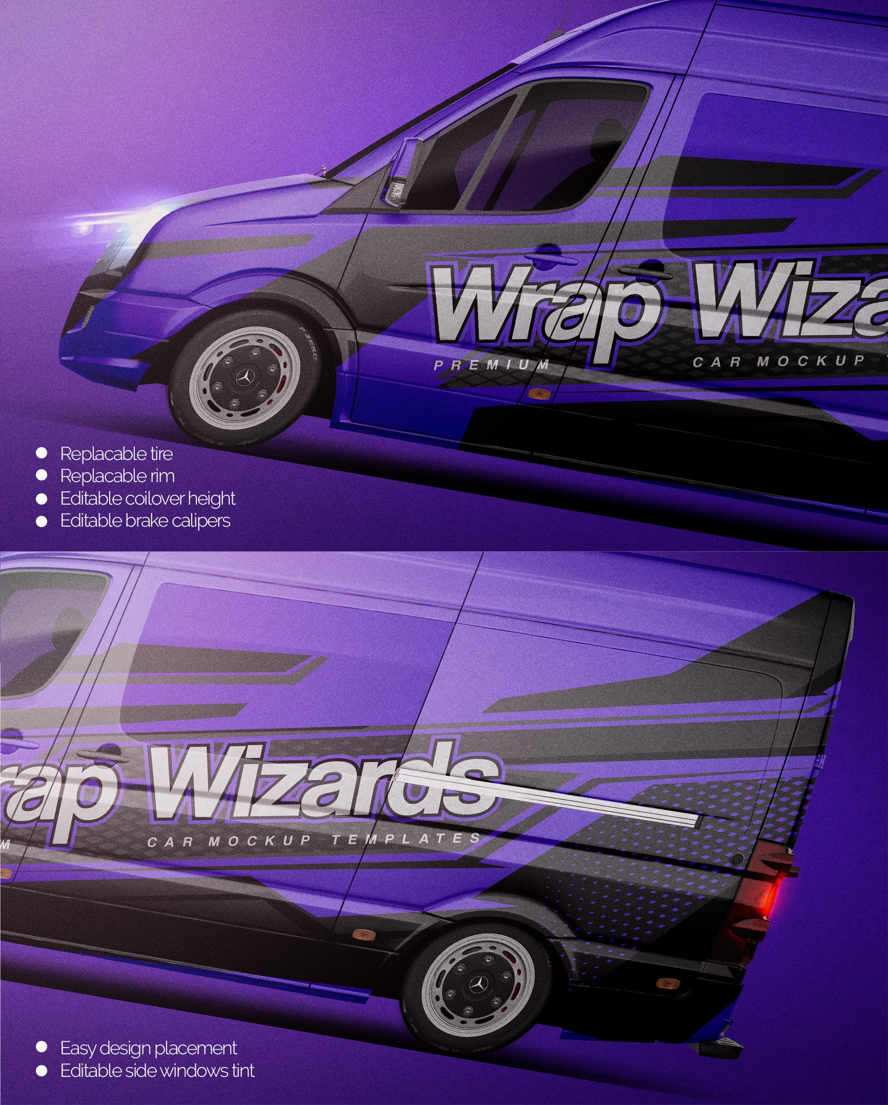 Volkswagen Crafter L2H2 2016 optional windows - Van Mockup