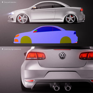 Premium car mockup for Volkswagen EOS