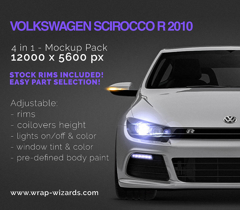 Volkswagen Scirocco 2008 - Car Mockup