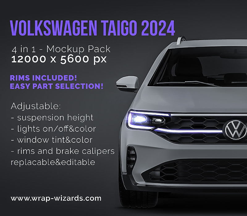 Volkswagen Taigo 2024 - Car Mockup