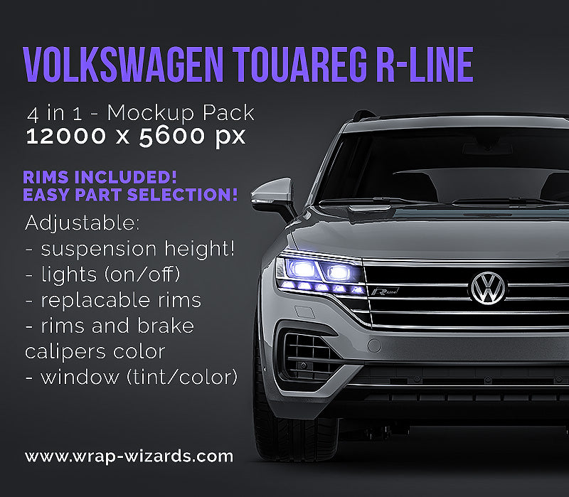 Volkswagen Touareg R-Line - Car Mockup