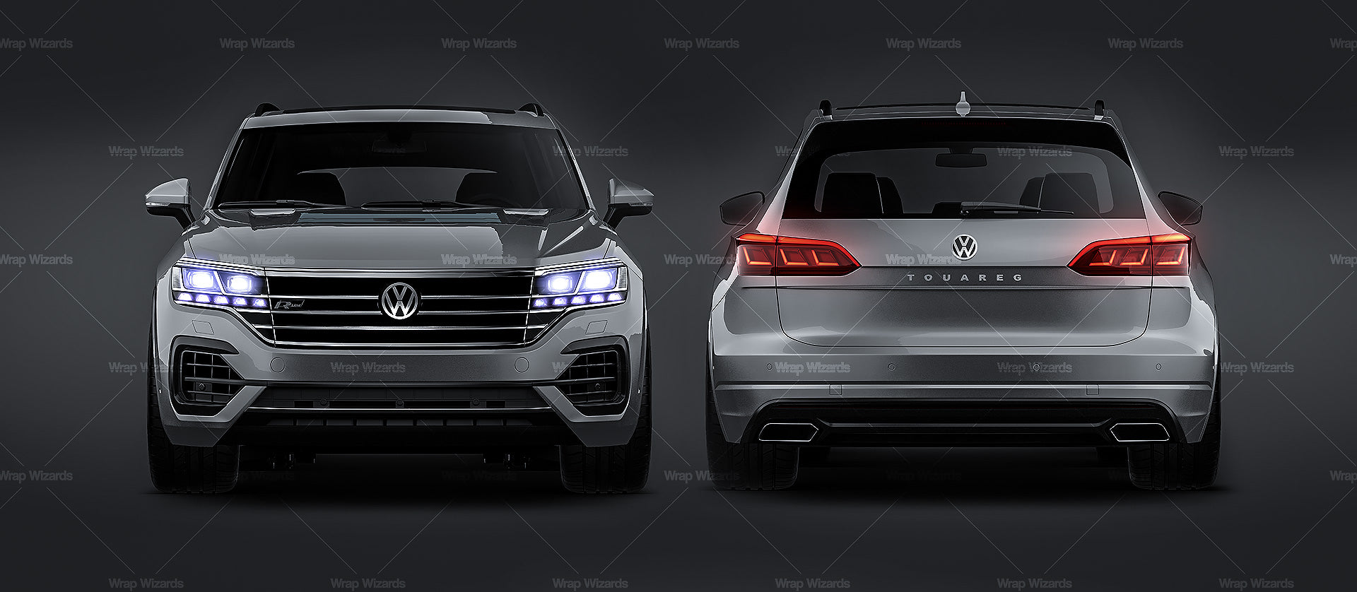 Volkswagen Touareg R-Line glossy finish - all sides Car Mockup Template.psd