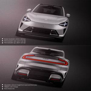 Premium car mockup for Xiaomi YU7 2025