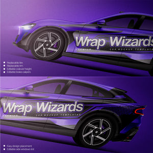 Premium car mockup for Xiaomi YU7 2025