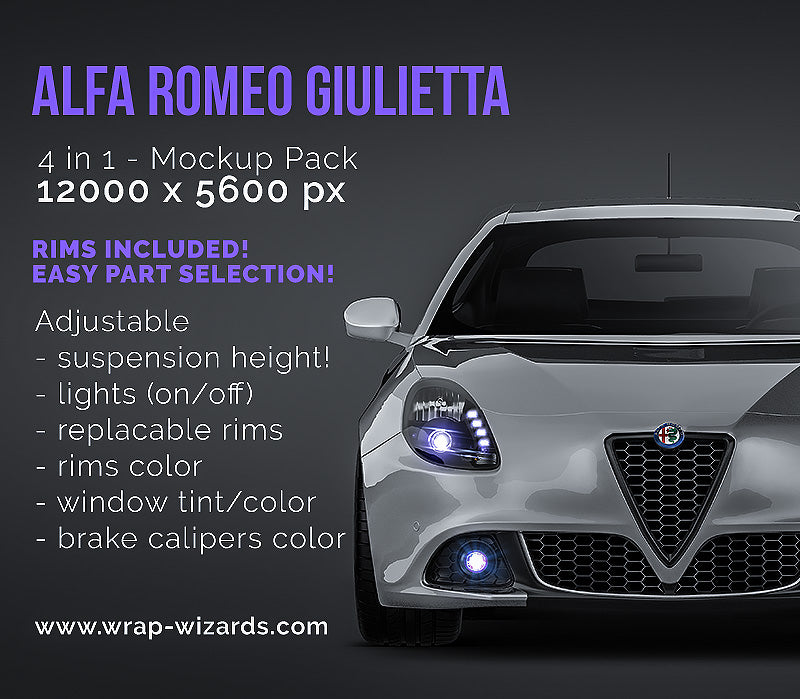 Alfa Romeo Giulietta - Car Mockup