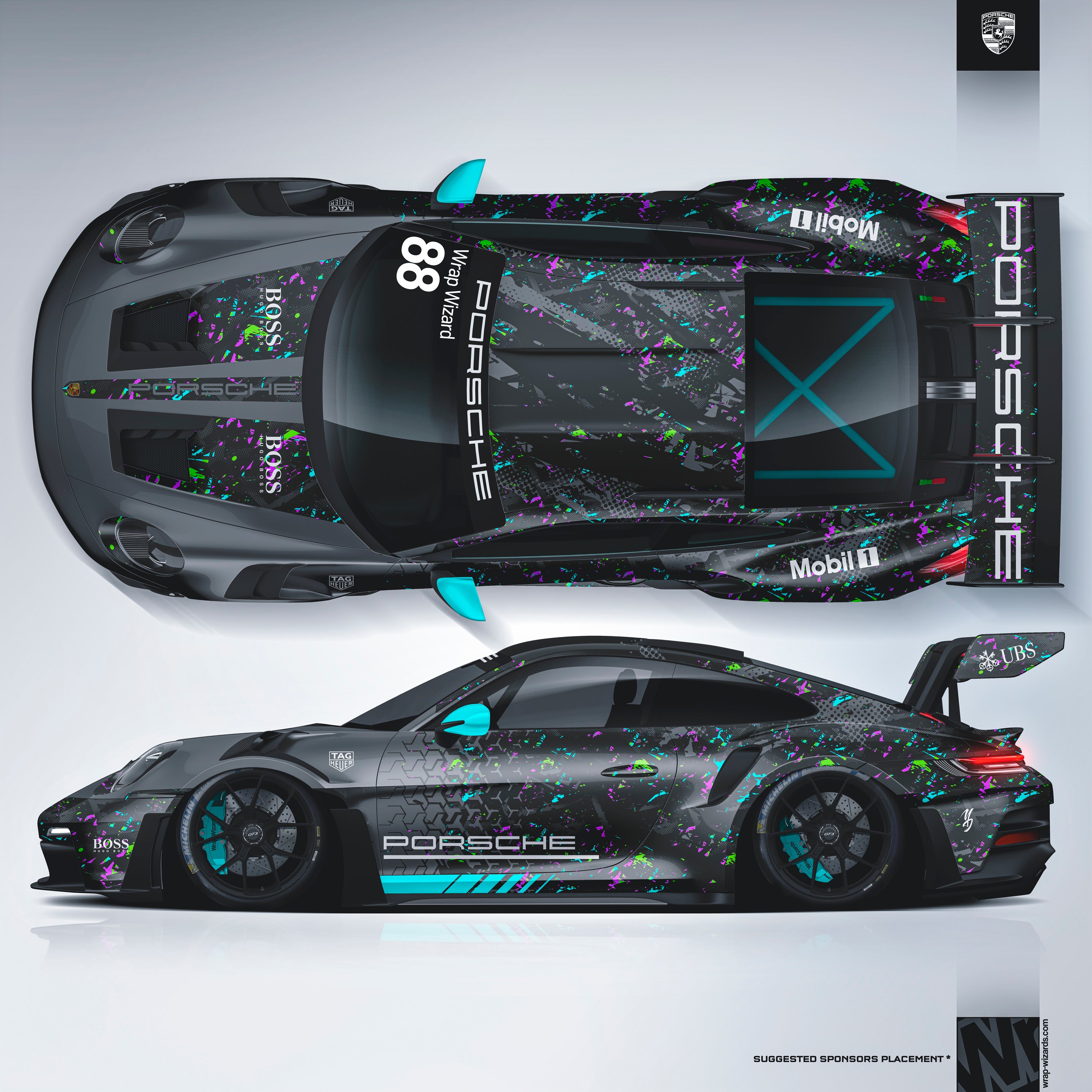 Design - Porsche - URBAN NEON STORM - FILES ON DEMAND