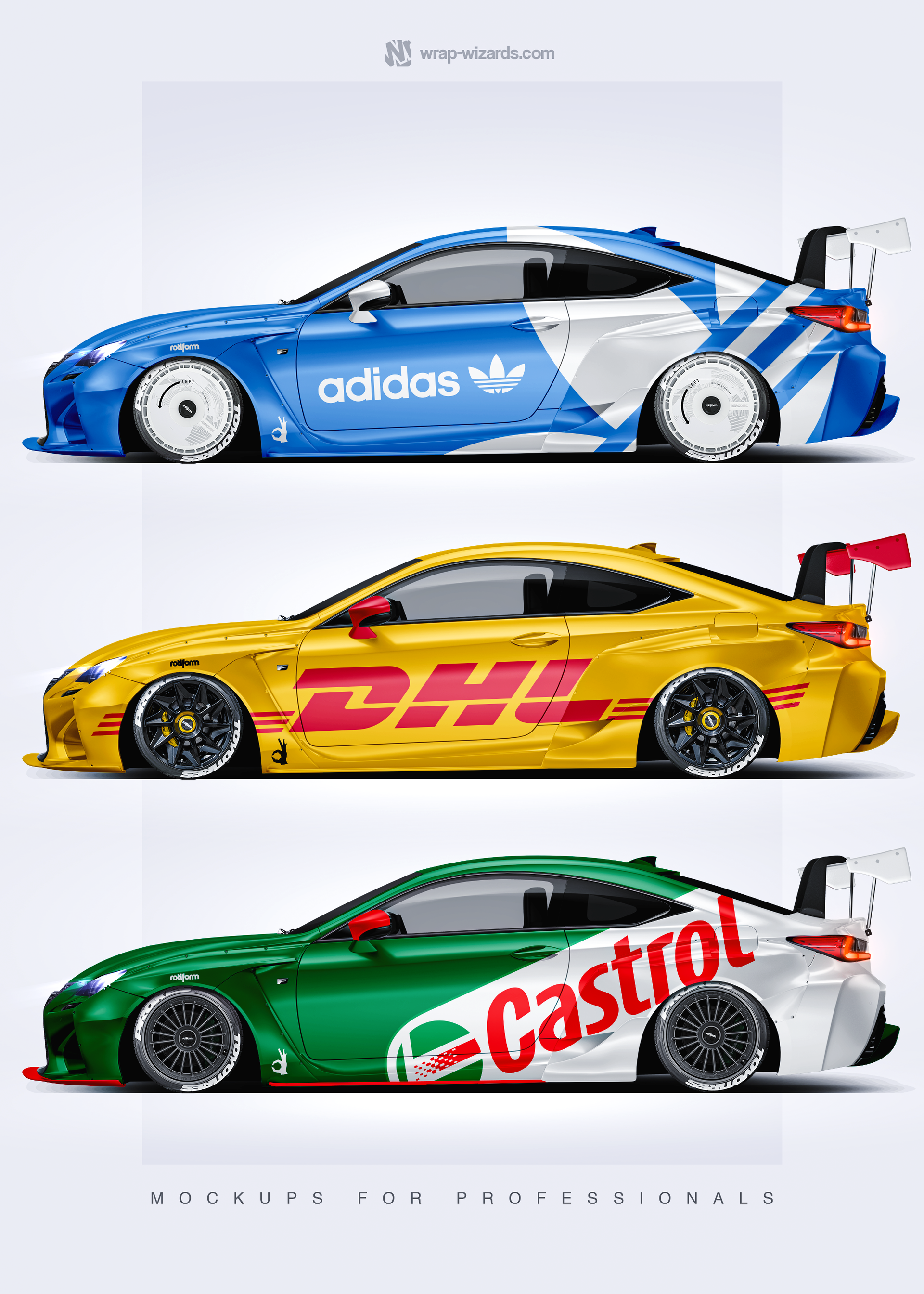 Lexus RCF 2015  Rocket Bunny Aero V1 - Car Mockup